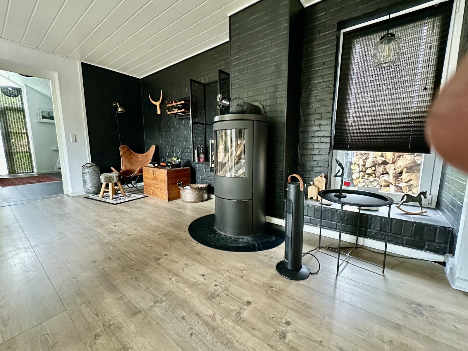Kaminofen im Wohnzimmer Kaminofen im Wohnzimmer